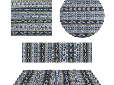 Rugs No 1000 Low-poly 3D model