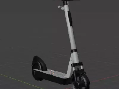 Realistic 3D Scooter Model  Detailed  Optimized 3D print model