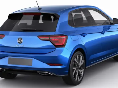 VW Polo 2022 3D model
