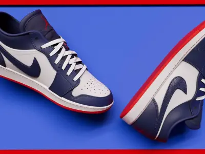 Air Jordan Low ObsidianEmbe Glow Shoes  Low-poly 3D model