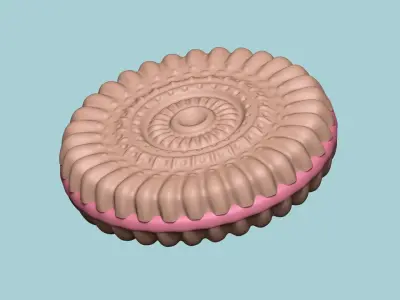 Cookie Mould 12 - Biscuit Silicon Molding 3D print model