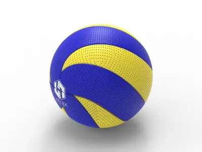 Volleyball ball Low-poly 3D model