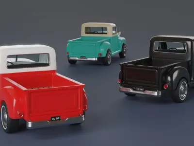 Stylized Classic Truck 3D model