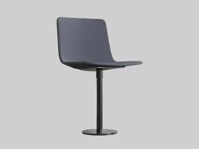 PATO Column Chair-Model 4082-Dark blue Low-poly 3D model
