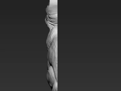 A Sitting Cat A54 3D print model
