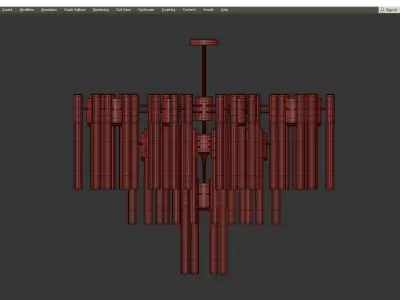 ANKE LUXURY CHANDELIER 2 Low-poly 3D model