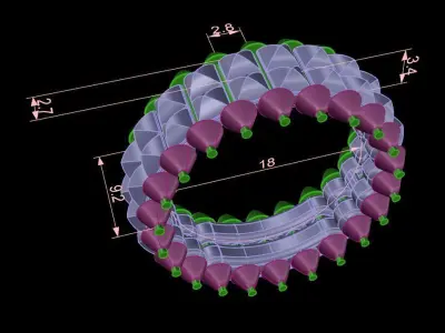 Clash Two Row  3D print model