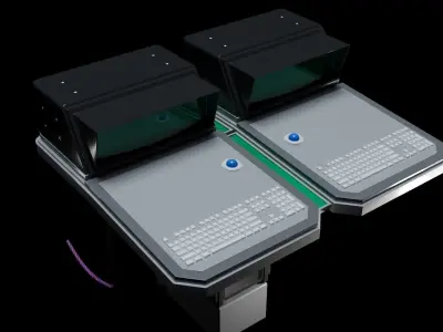 Sci-Fi Terminal Free 3D model