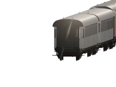 Early diesel train 3D model