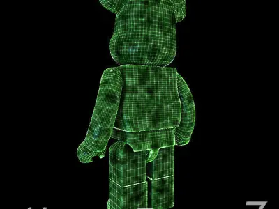 Green Jade BearBrick  3D model