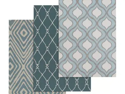 Rug Set 1187 3D model