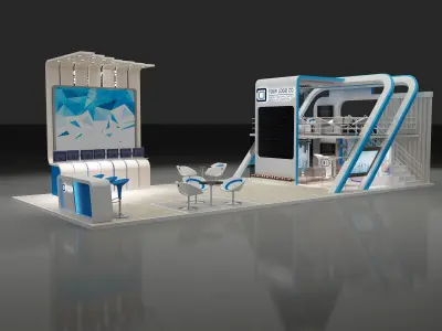 Booth Exhibition Stand a622 3D model