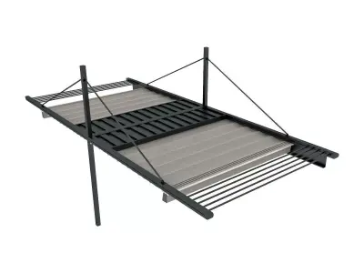 Motorized Pergola 1a 3D model