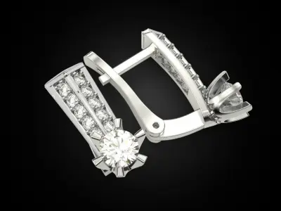 Classic Women Earring 3D print model