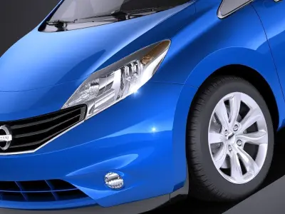 Nissan Versa 2016 USA VRAY 3D model