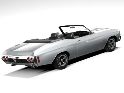 Chevrolet Chevelle SS Convertible 1971 3D model