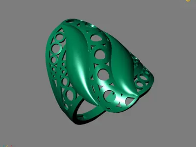 Women Plain Ring Ready STL Models Womens Ring 3d models 3D print model 7