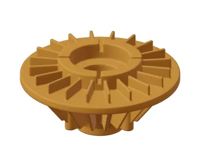 Plastic Engine Cooling Fan Clutch 3D model