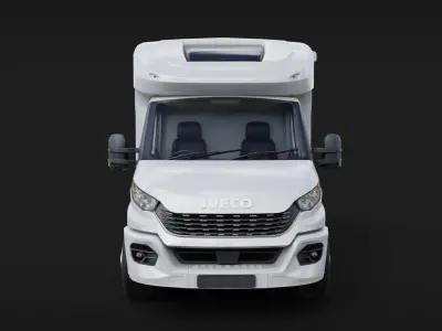 Iveco daily RV Motorhome Low-poly 3D model
