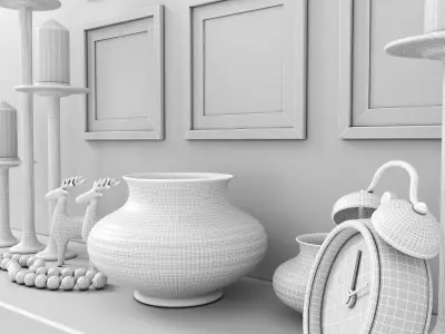 Provence decor set Paris 3D model