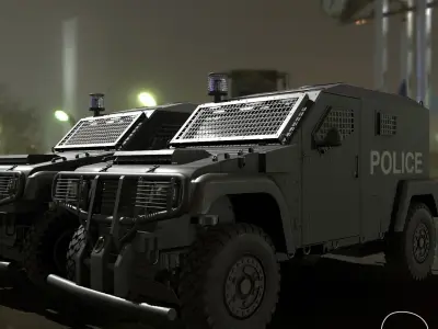 ARQUUS DAGGER 4X4 LAV Low-poly 3D model