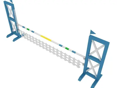 Horse jump obstacle  3D model