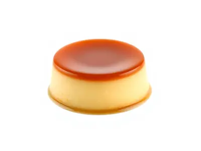 Caramel Flan Dessert Sculpture model pack Low-poly 3D model