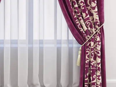 Set 56 Curtains 3D model