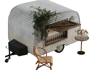 Champagne Trailer 01 3D model