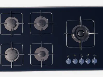 Table gas Low-poly 3D model