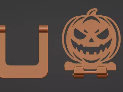 HALLOWEEN PUMPKIN PHONE STAND 3D print model