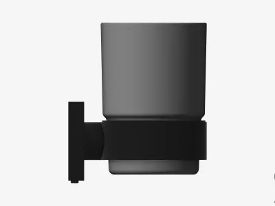 Tumbler Holder - Luxury - Round - With Tumbler - Square Plate Low-poly 3D model