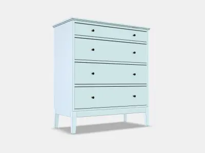 IDANAS Chest of 4 drawers Low-poly 3D model