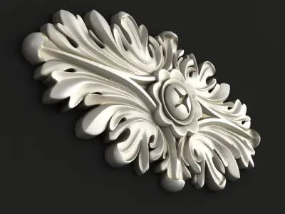 Round rosette 3D model