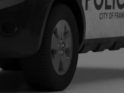 police car 3D model