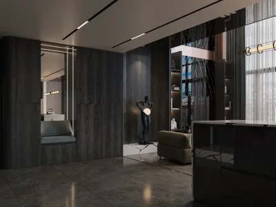Living interior design Model - 01 3D model