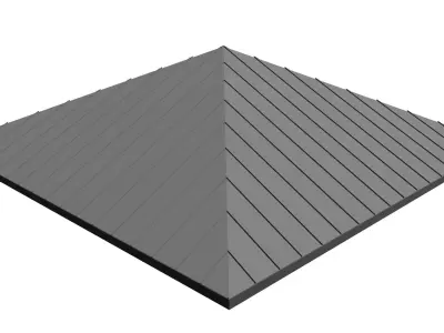 Metal roof 25O01 3D model