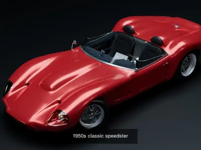 1950s-1960s classic sport car pack