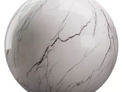 White Marble Texture with Purple Veins  Texture