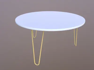 Round Table 3D model get