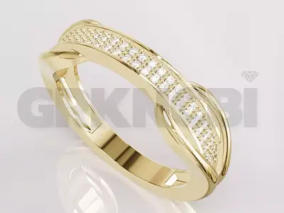 Jewelry Diamond Ring Model RG101 Free 3D print model