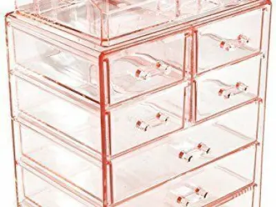 Makeup Cosmetic Organizer - 2 Colour 3D model