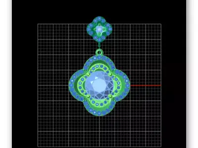 round jewelry pendant luxury 3D print model purchase