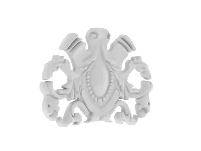Cartouche Ornament 011 3D model