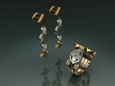 The COLLECTION  Louis Vuitton Jewelery 3D printed model 3D print model