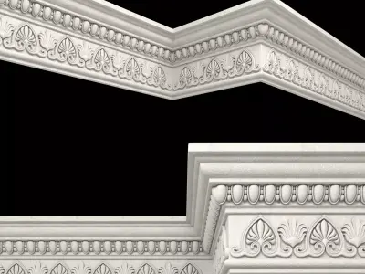 decor molding 7 Low-poly 3D model