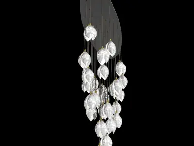 Haberdashery BLOOM SMALL ELLIPSE pendant light 3D model