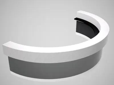 Round table Low-poly 3D model