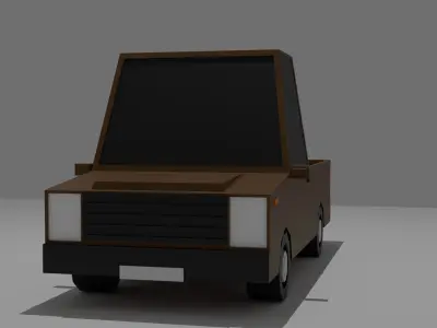 Low Poly Truck - Game Ready  Free low-poly 3D model