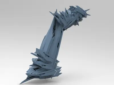 Cyberpunk subzero tail bike  4 3D model